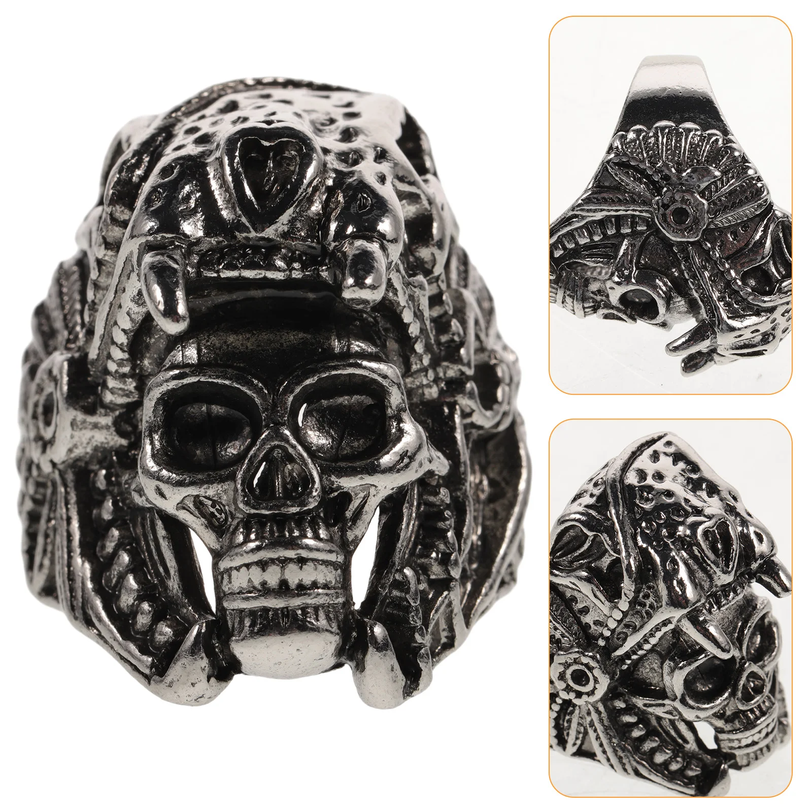 

Rings Skull European and American Goth Alloy Halloween Jewelry Miss Finger Accessory Knuckle