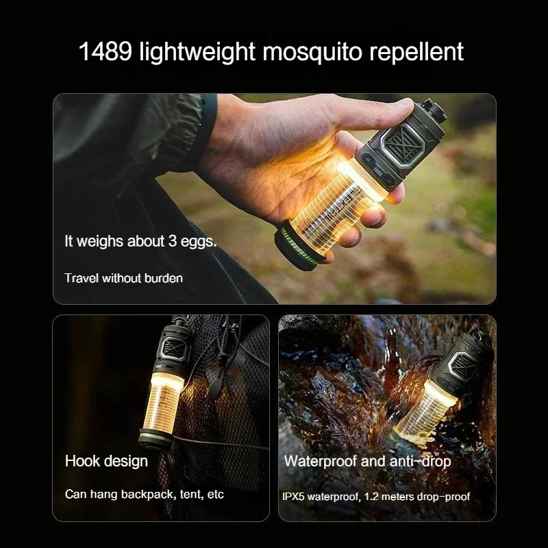 FLEXTAIL Tiny Mosquito Repellent S Outdoor Wireless Portable Camping Fish Anti-mosquito Supplies Mosquito Repellent Lamp 2-in-1