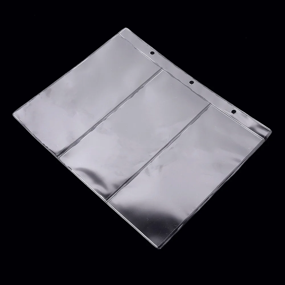 PVC Papier Geld Album transparentes Zubehör tragbare Ordner Halter 10 Stück Banknoten Sammlung Binder Hüllen