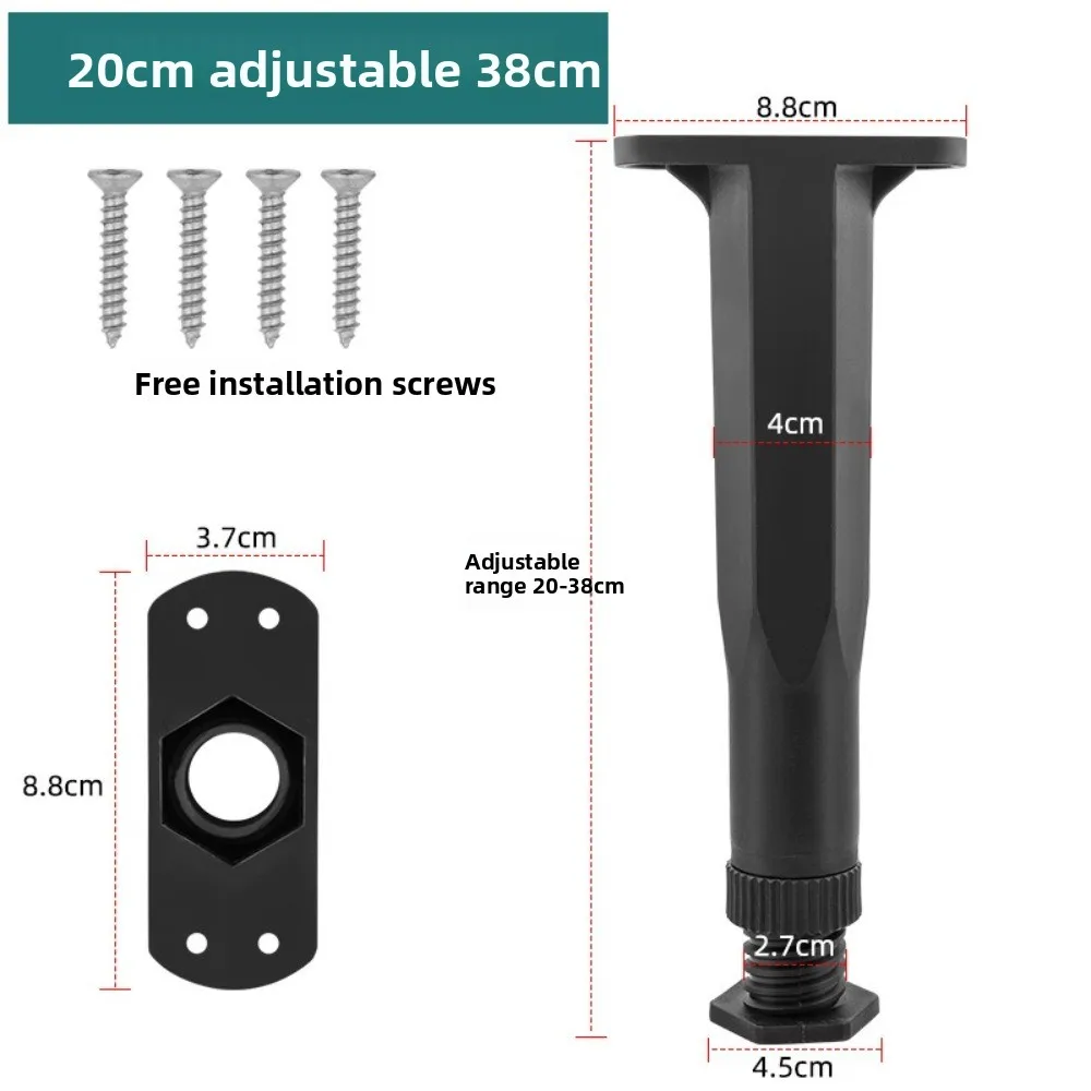 

Регулируемые по высоте опорные ножки для кровати из полипропилена, усиленные мебельные ножки, черные, для тяжелых нагрузок