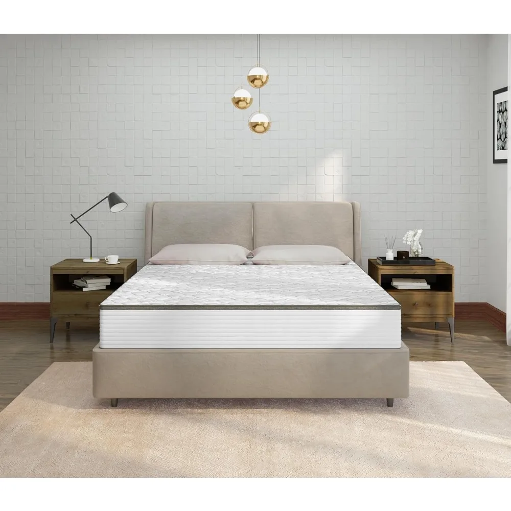 Golden Gate Beds Memory Foam Hybrid Mattress (Full) Medium-Firm Comfort with Quilted Support