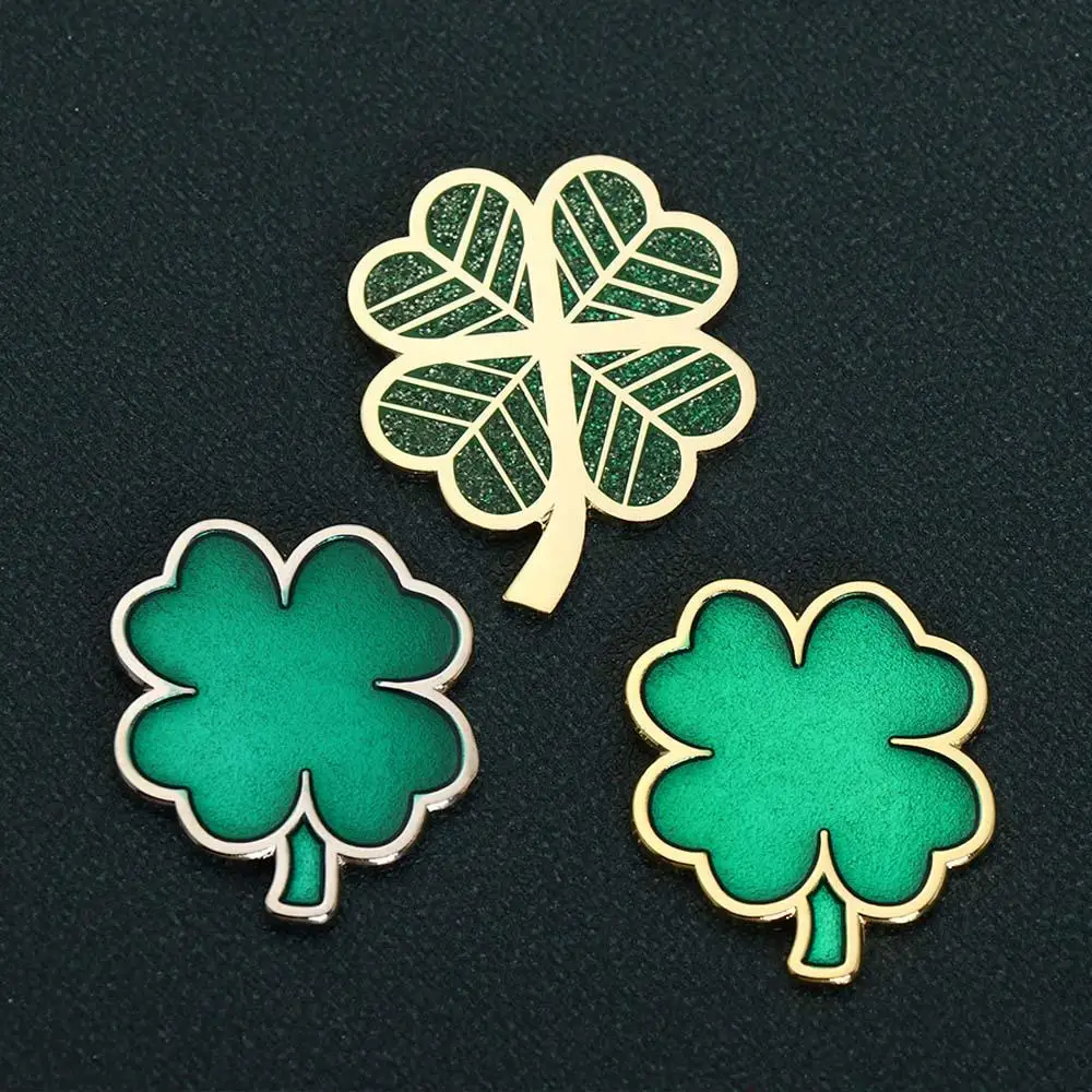 Golf Equipment Golf Accessories Lucky Grass Ball Token Hat Clip Golf Hat Clip Golf Ball Marker Golf Cap Clip Four Leaf Clover