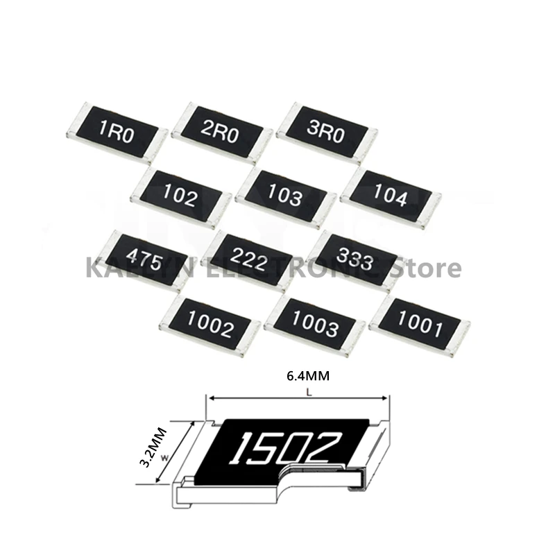 4000 ชิ้น 2512 1% ตัวต้านทาน SMD 0R ~ 10M 1 วัตต์ 0 1 10 100 150 220 330 470 โอห์ม 1 พัน 2.2 พัน 10 พัน 100 พัน 220 พัน 1R 10R 100R 150R 220R 330R 470R 1M