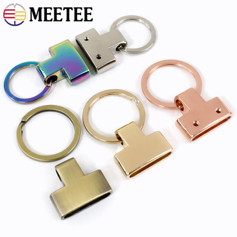 2/4Pcs 20/24mm Metal Hanger Buckles for Webbing Keychain Split Rings Cord End Clasps Bag Decor Hook DIY Hardware Accessories