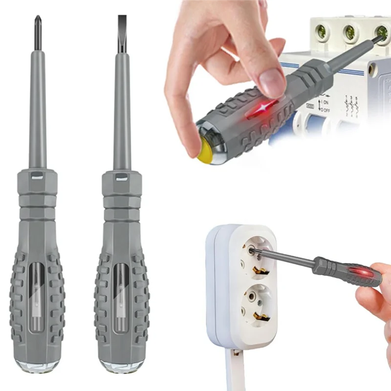 AA01-2-In-1 High Torque Strong Magnetic Screwdriver Electricity Detector, Electricity Tester Pen With Magnetic
