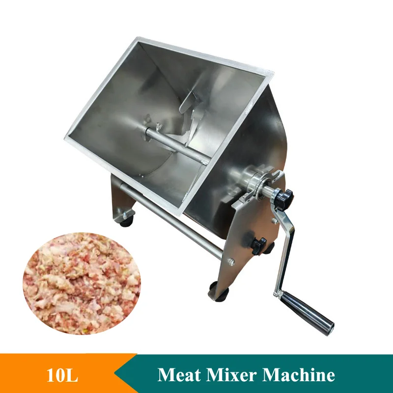 

Easy Operate Meat Mixer Machine 10L Large Rollover Design Food Mixing Mixer Machine Stainless Steel Meat Mixer Machine