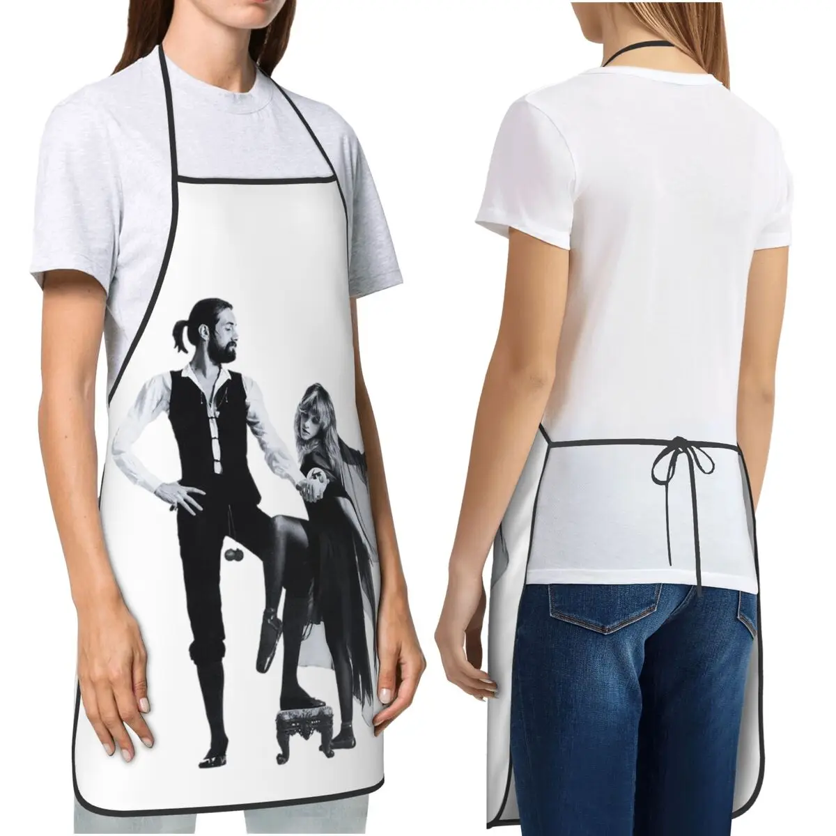 

Фартуки FLEETWOOD MAC Rumours, фартуки для шеф-повара, кулинарии, кухни, нагрудник без рукавов, кухонный сарафан для уборки для женщин и мужчин, садоводства