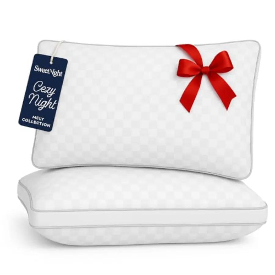 

Size Pillows Set of 2 Bed Hotel Pillows Almohadas para Dormir Side Back Stomach Sleeper Relief Neck Head Shoulder