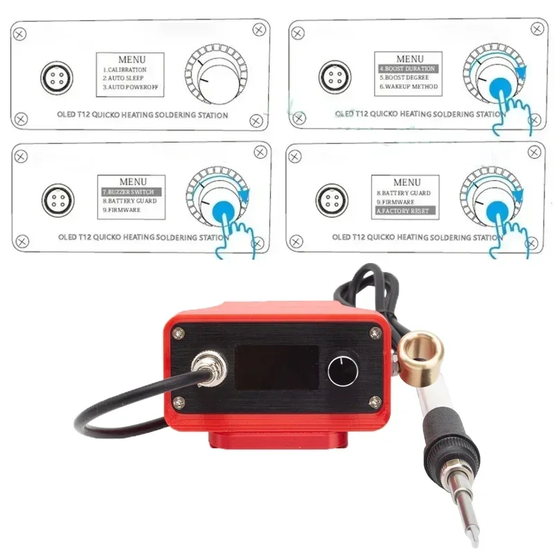 OLD T12 Cordless Soldering Iron Station for Einhell/X-Change/Ozito 18V Team Li-ion Battery Electric Solder