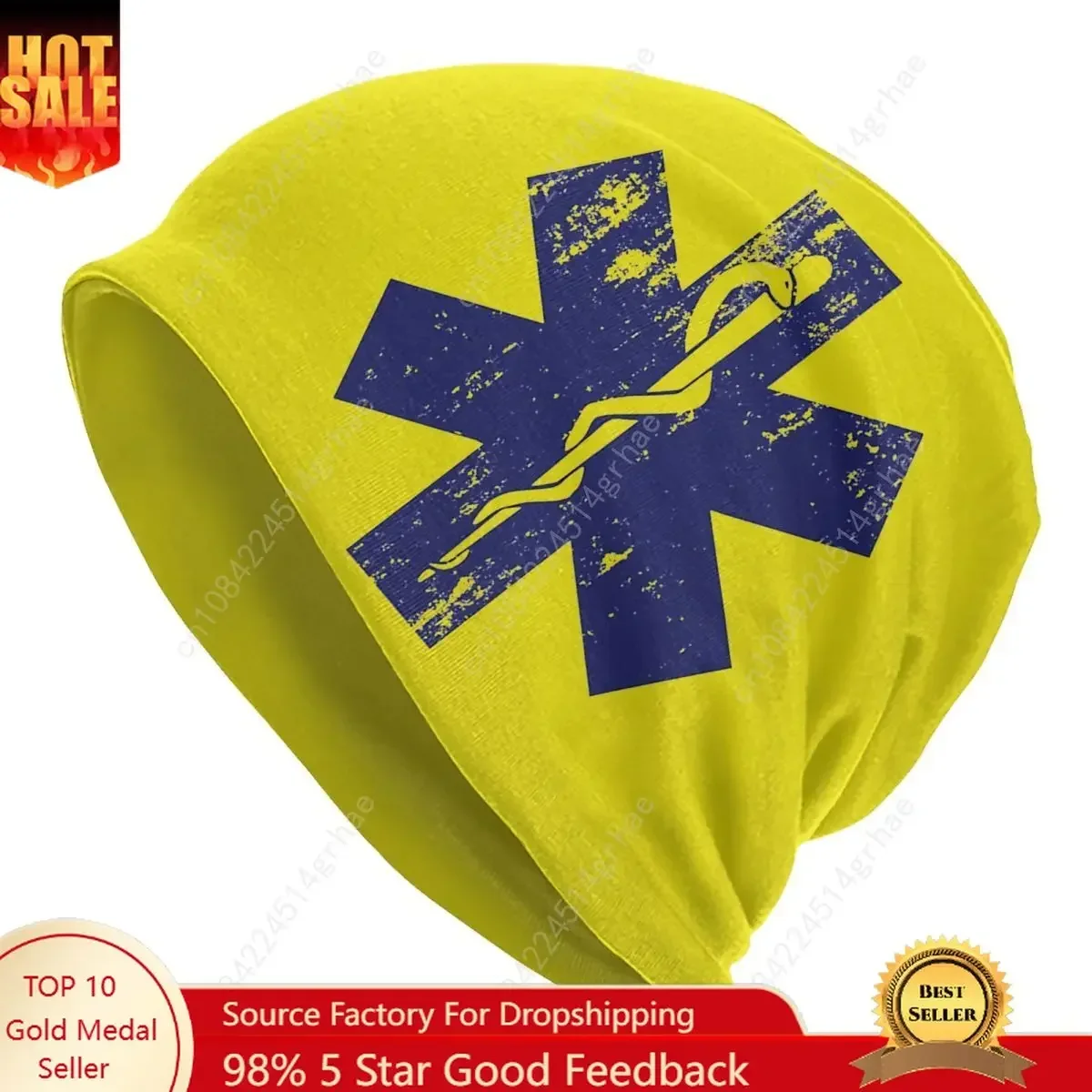 

Star Of Life EMT Caps Paramedic Medic Ambulance Vintage Adult Street Skullies Beanies Hat Summer Warm Thermal Elastic Bonnet