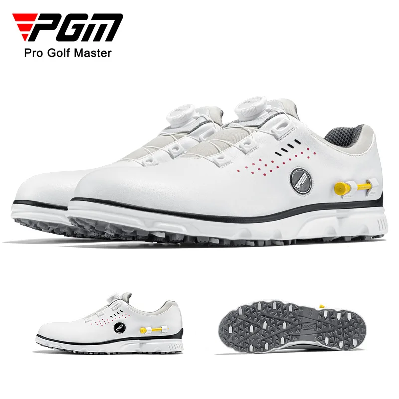 

PGM Men Golf Shoes Quick Lacing Shoelaces Anti-side Slip Waterproof Men's Sports Shoes Sneakers XZ302