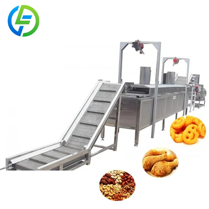 Deposit Hot Selling Commercial Electric Plantain Chips Frying Machine Continues Fryer for Garlic for Commercial Use