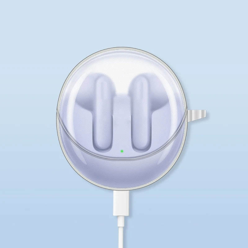 متوافق مع OPPO Enco Air3 سماعة رأس لاسلكية مقاومة للصدمات غطاء مقاوم للصدمات مضاد للغبار قابل للغسل غطاء من البولي يوريثان الناعم