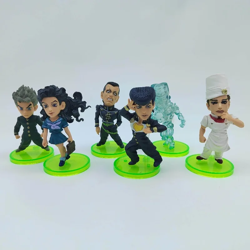 Set de Mini Figuras de JoJo's Bizarre Adventure: Diamond Is Unbreakable, Josuke Higashikata, Adorno Coleccionable de Anime para Escritorio