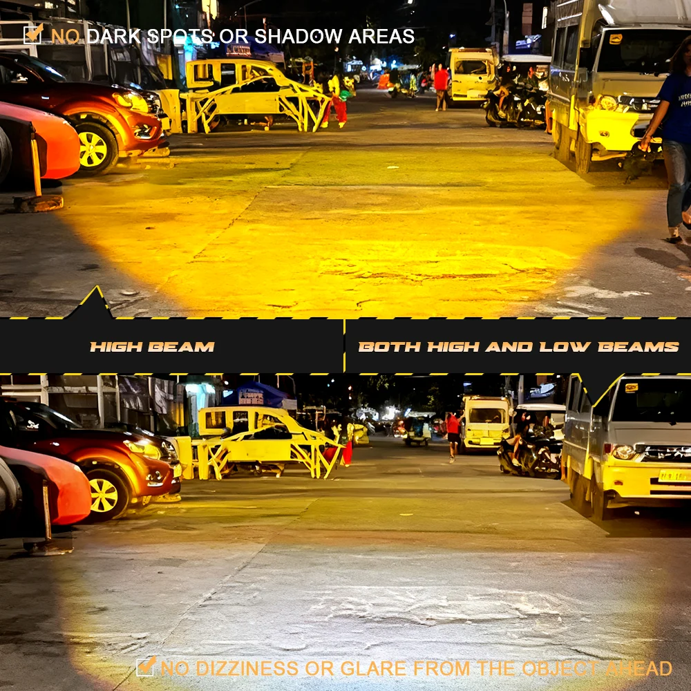 2 buah lampu kabut LED proyekt - Universal Motorcycle Led Headlight Projector ulasan dan harga