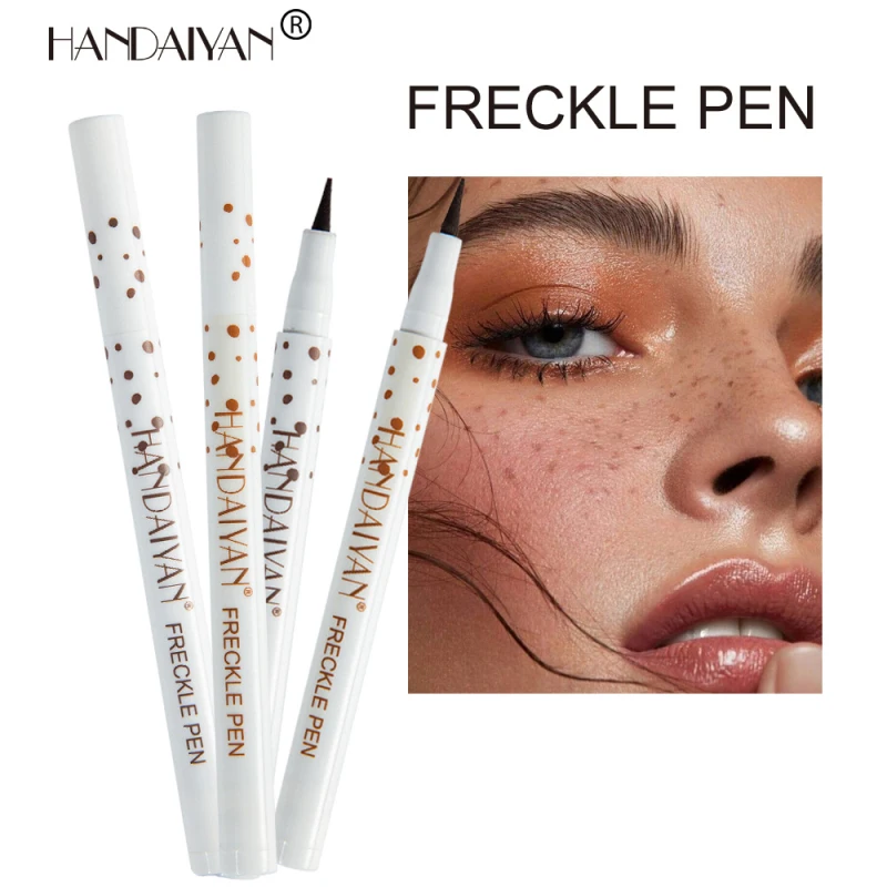 Brown Natural Freckles Pencil Waterproof Lifelike Freckle Pen Cosmetics Dot Spot Pen Soft Smooth Eye Liner Makeup