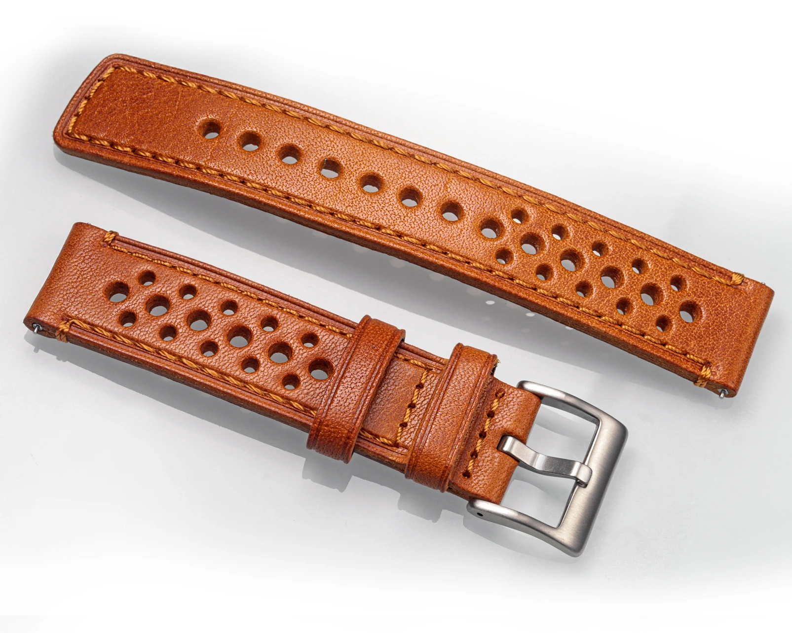 Hemsut Leather Watch Bands Replacement Italian 22mm Leather Straps 18mm 20mm 24mm for Seiko Citizen