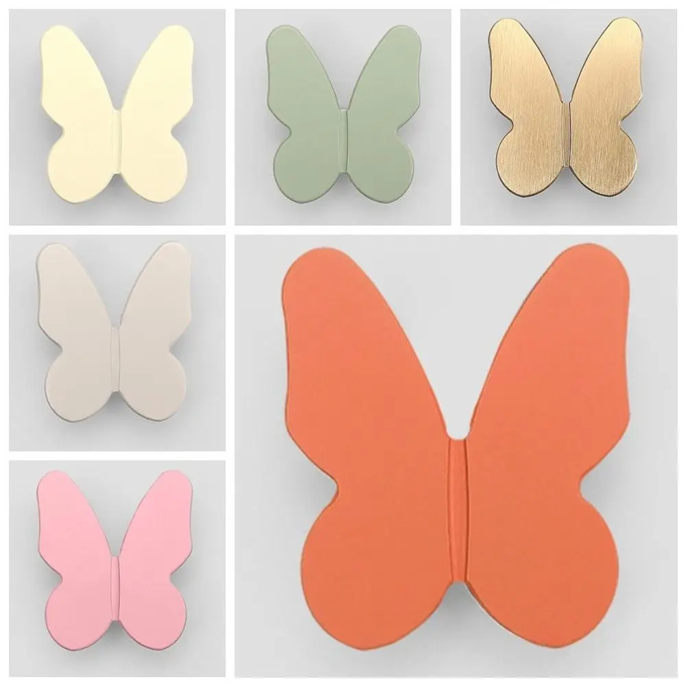 

Furniture Hardware Butterfly Shape Door Pulls Cabinet Drawer Single Hole Drawer Knobs Wardrobe Pulls Zinc Alloy