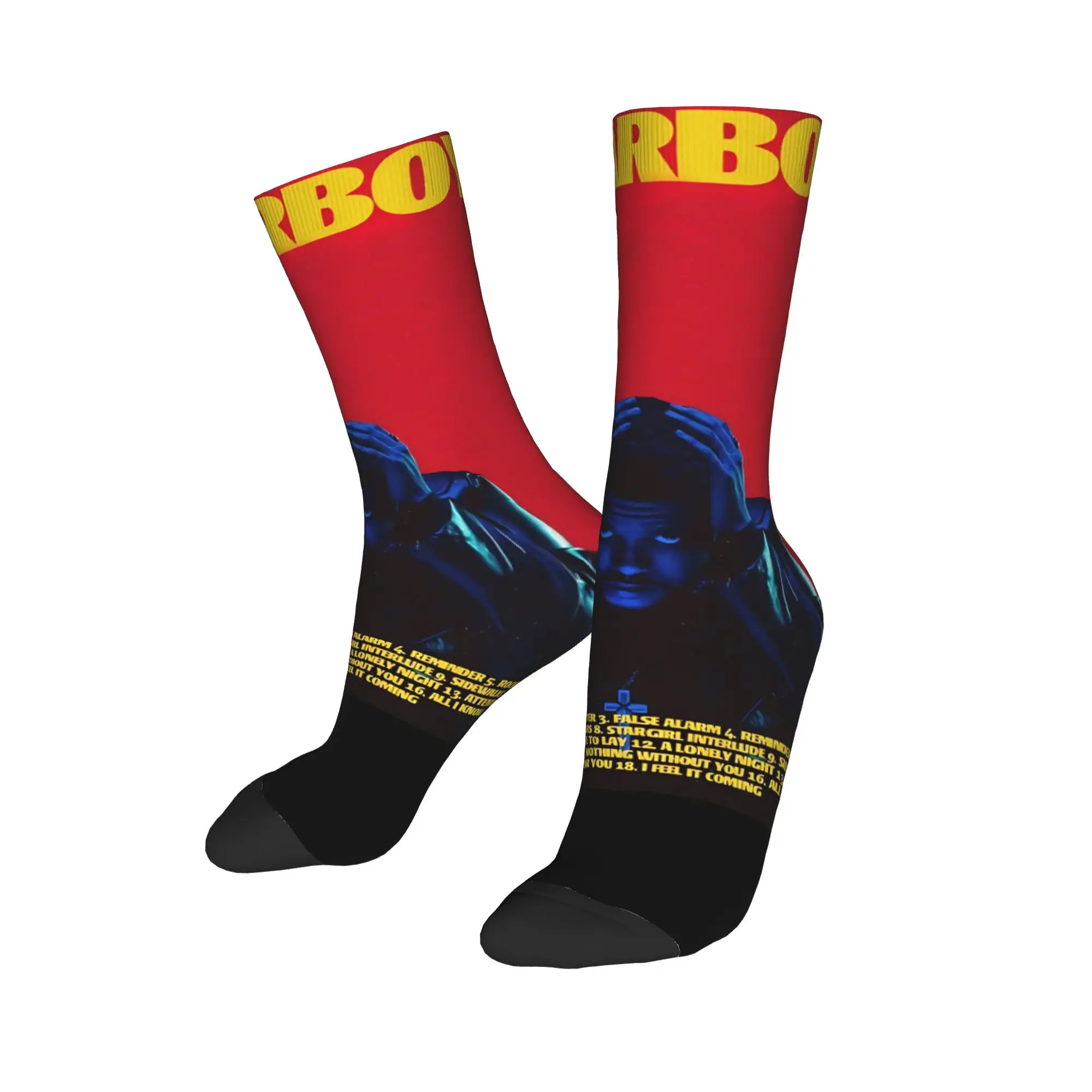 Fashion Men's Socks Crazy The Weeknd Sock Polyester  Graphic Women's Sock Spring Summer Autumn Winter