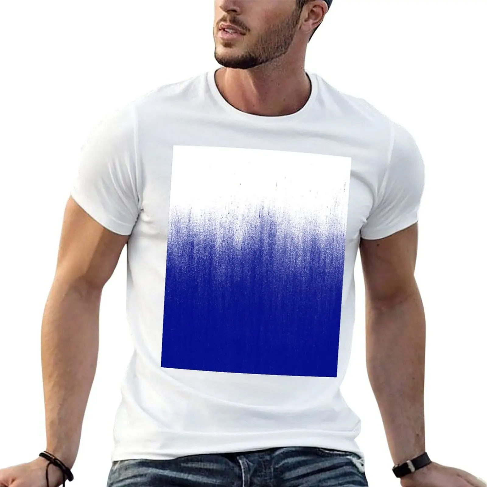 

Blue Ink Ombre Pattern T-Shirt t shirt man designer funny t shirts man funny t shirts dark humor T-shirt