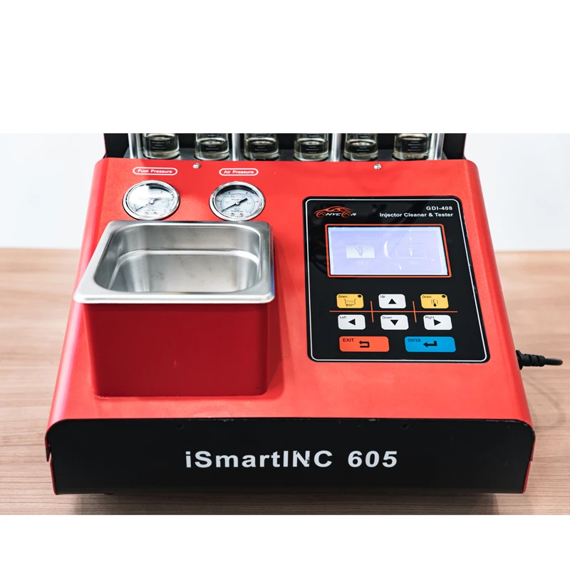 LAUNCH CNC 605A GDI Fuel Injector Cleaner and Tester Professional 6 Cylinders Ultrasonic GDI EFI SFI Injector Systems Cleaning