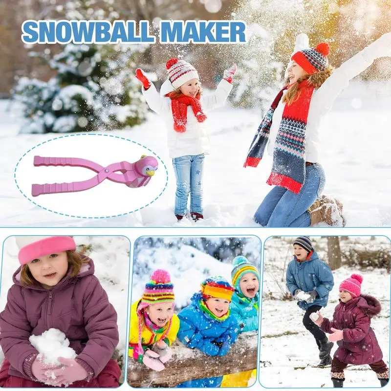 Jouets de neige en plein air pour enfants, moule à neige, jouet avec poignée, forme de pénis, durable, épaissi, activités de plein air, hiver