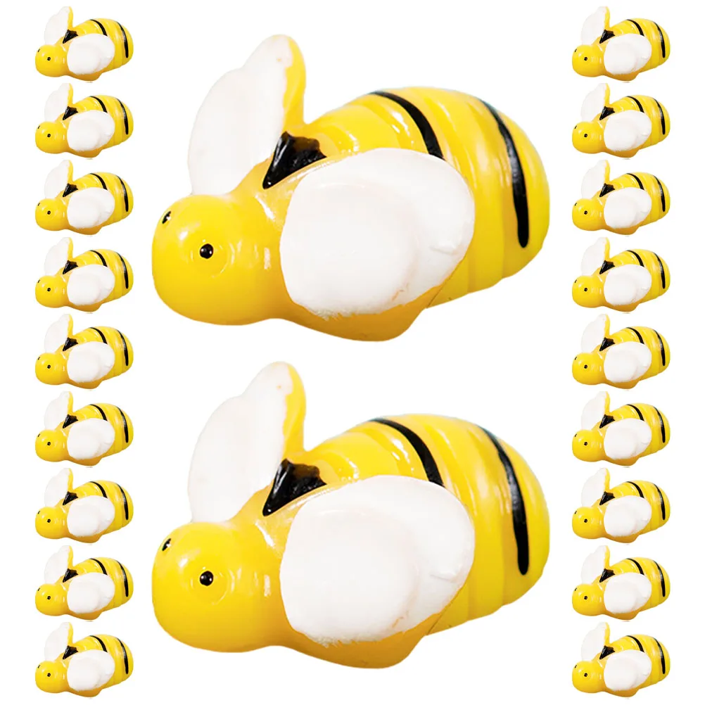 20 قطعة من مادة الراتنج الصغيرة ذات مظهر نابض بالحياة مثالية لزينة بيت الدمى تماثيل الحديقة عناصر صغيرة