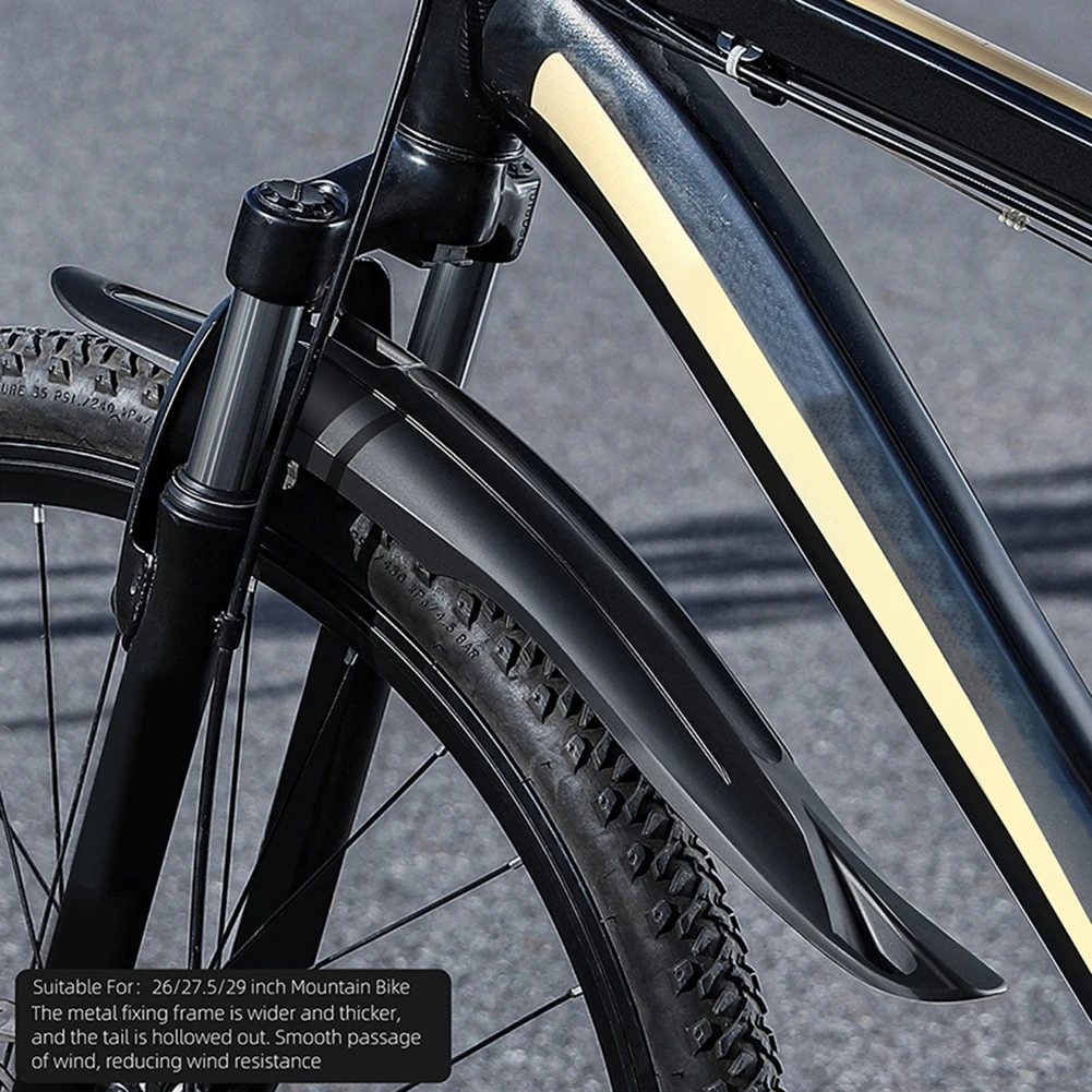 2 قطعة المصدات الدراجة قطعة من نسيج الغبار دراجة درابزين العالمي دراجة قطعة من نسيج سبلاش برهان ل 26 27.5 29 بوصة الدراجة