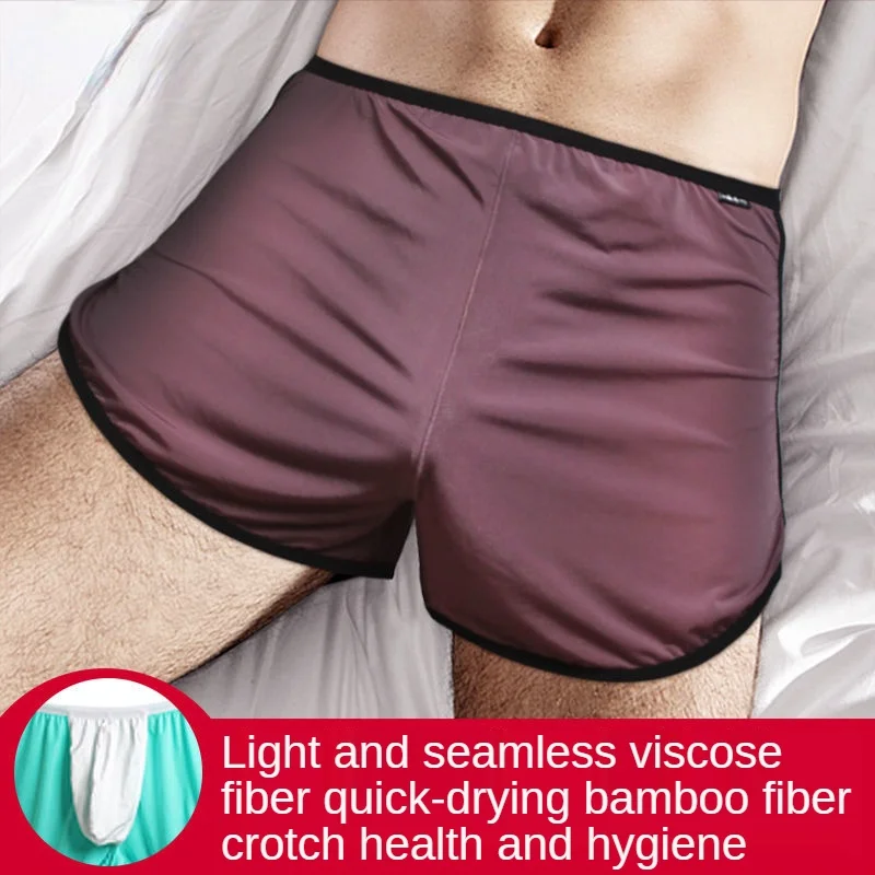 U Convex Boxer Sissy Panties Gay Underpants Big Pouch Boxershorts Penile Hole Briefs Male Large Bag Underwear Men Pantaion Thong