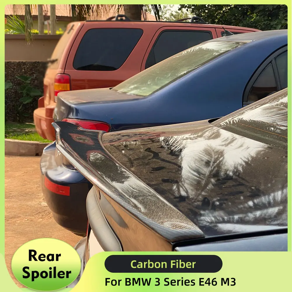 

Задний спойлер автомобиля для BMW 3 серии E46 Base Coupe M3, 2-дверный 1998-2005, багажник из углеродного волокна, крышка багажника, высокая warga