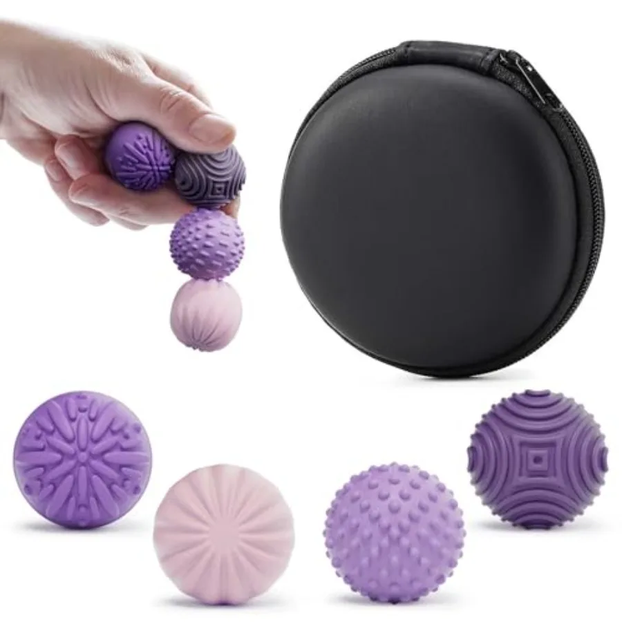 

Silicone Magnetic Balls Fidget Toys for Adults and Teens, PCS Stress Relief Sensory Toys for Autism ADHD Anxiety, Fun Textures