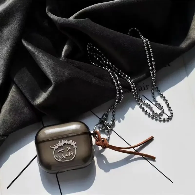 ل AirPods سلسلة حالة 1/2/3/pro اللاسلكية سماعة حامي غطاء مع حبل كم ل أبل سماعة رأس بخاصية البلوتوث ل AirPods