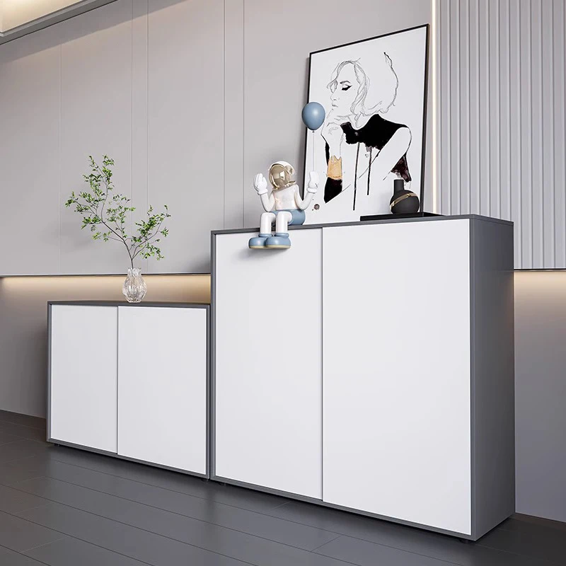 

Office partition sliding sliding door low cabinet wooden file file cabinet printer cabinet