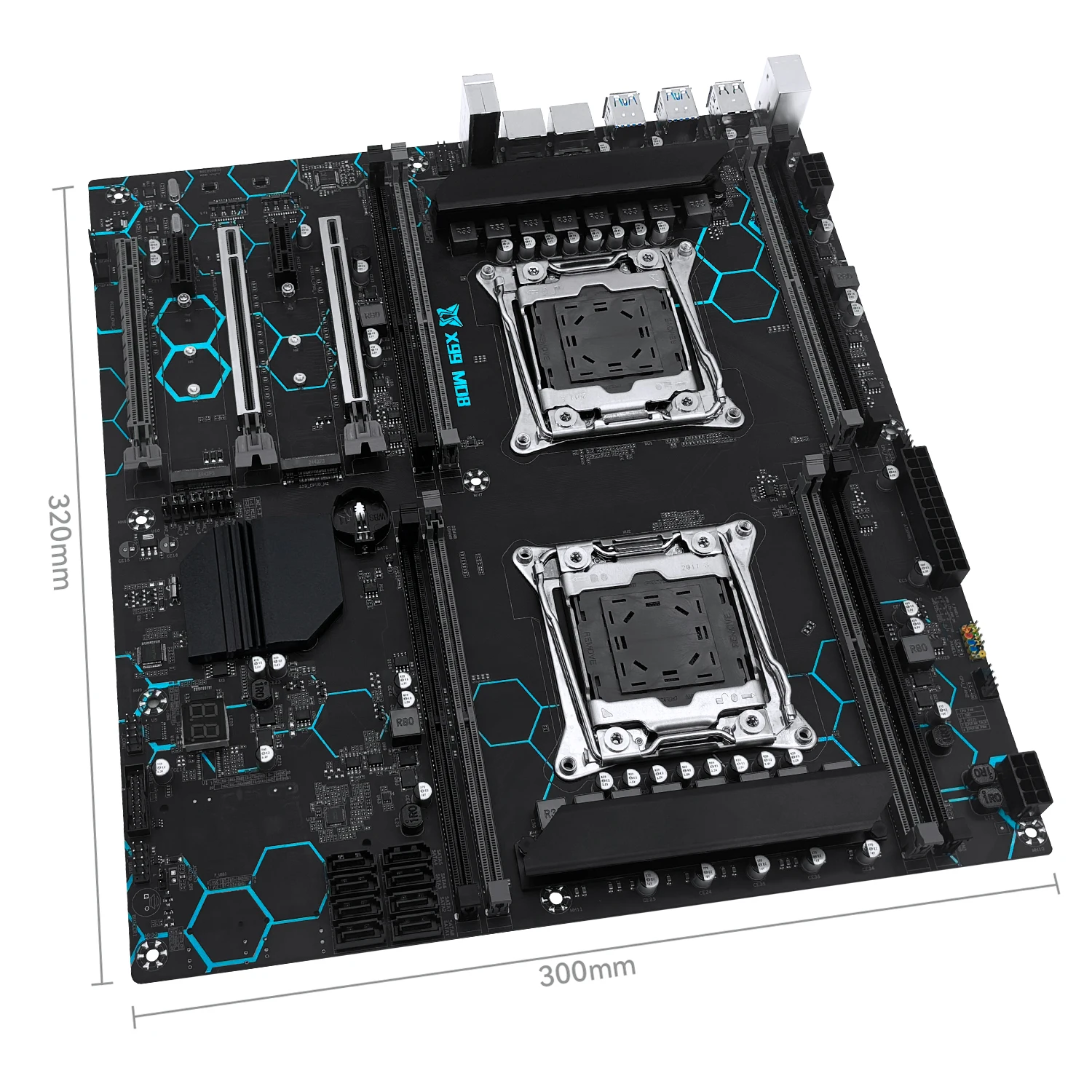 اللوحة الأم MACHINIST X99 MD8 تدعم Intel LGA2011-3 Xeon E5 2698 V3 2690 V4 وحدة المعالجة المركزية المزدوجة وذاكرة الوصول العشوائي DDR4 NVME SATA M.2 E-ATX #4