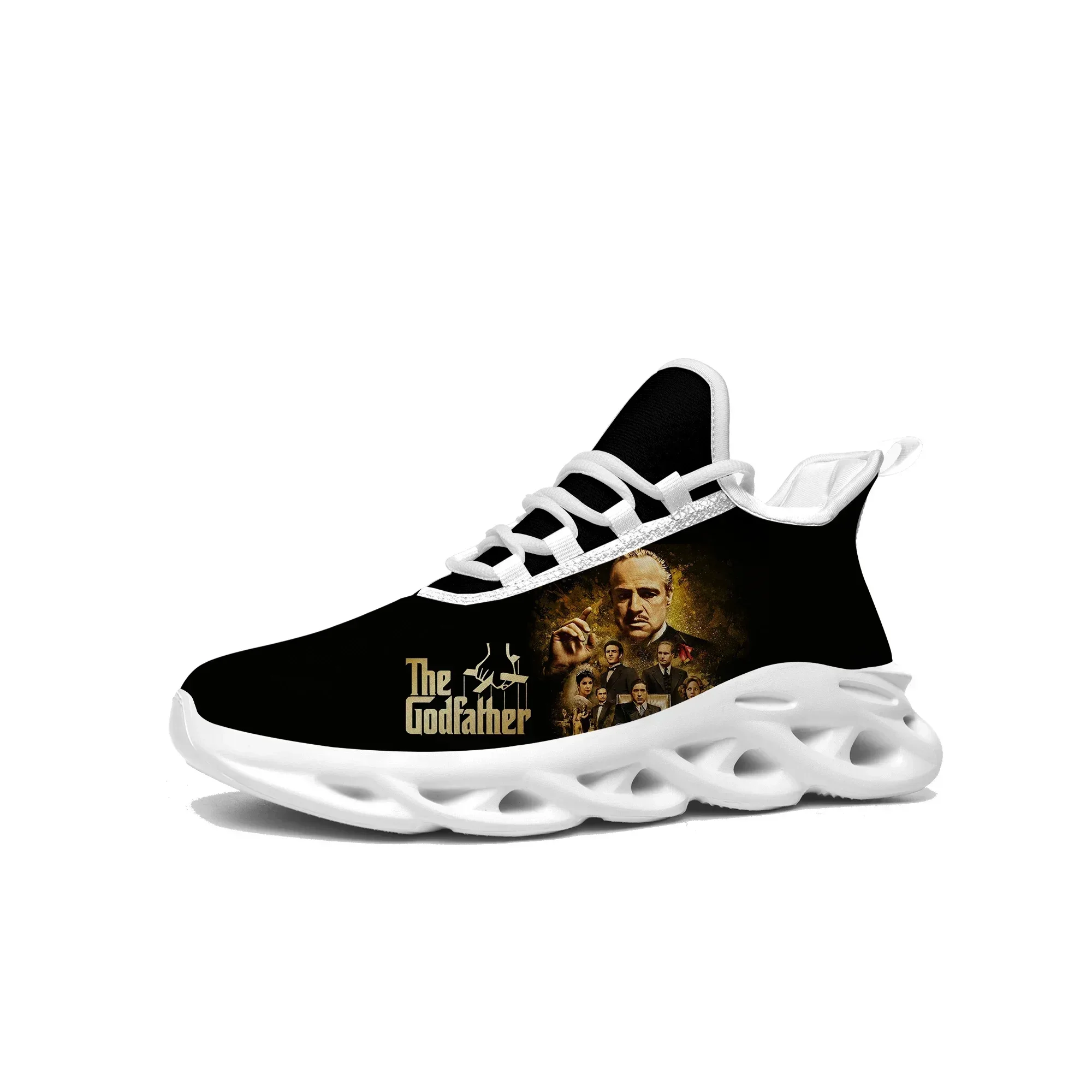 

The Godfather Hot Movie Flats Sneakers Mens Womens Sports Running Shoes Anime High Quality Sneaker Lace Up Mesh Custom Made Shoe