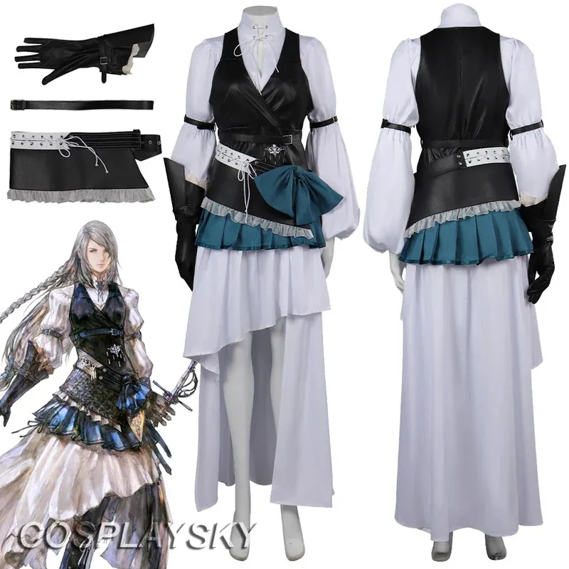 

FF16 Jill Warrick Fantasy Anime Game XVI Costume Disguise Adult Women Cosplay Roleplay Fantasia Outfit hh:5