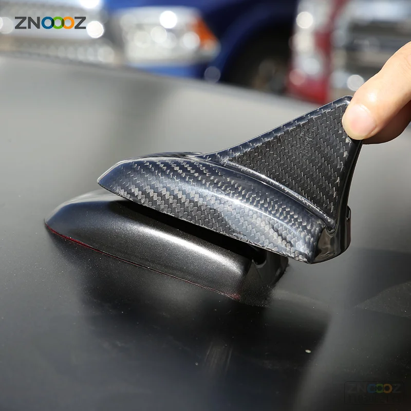 For Maserati Ghibli 2013-2016 Real Carbon Fiber Car Shark Fin Antenna Cover Panel Decoration Sticker Car Exterior Accessories