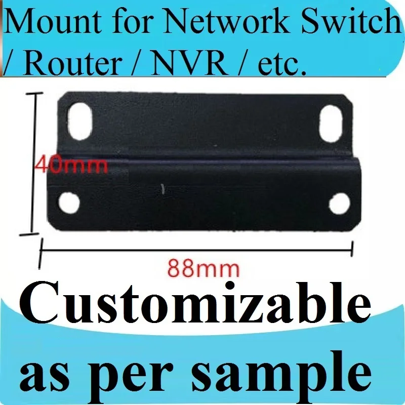 Suitable for Ruijie RG-NBS3100-24GT4SFP switch router hanging ear bracket, L-shaped angle iron, Customizable, Only 1pcs