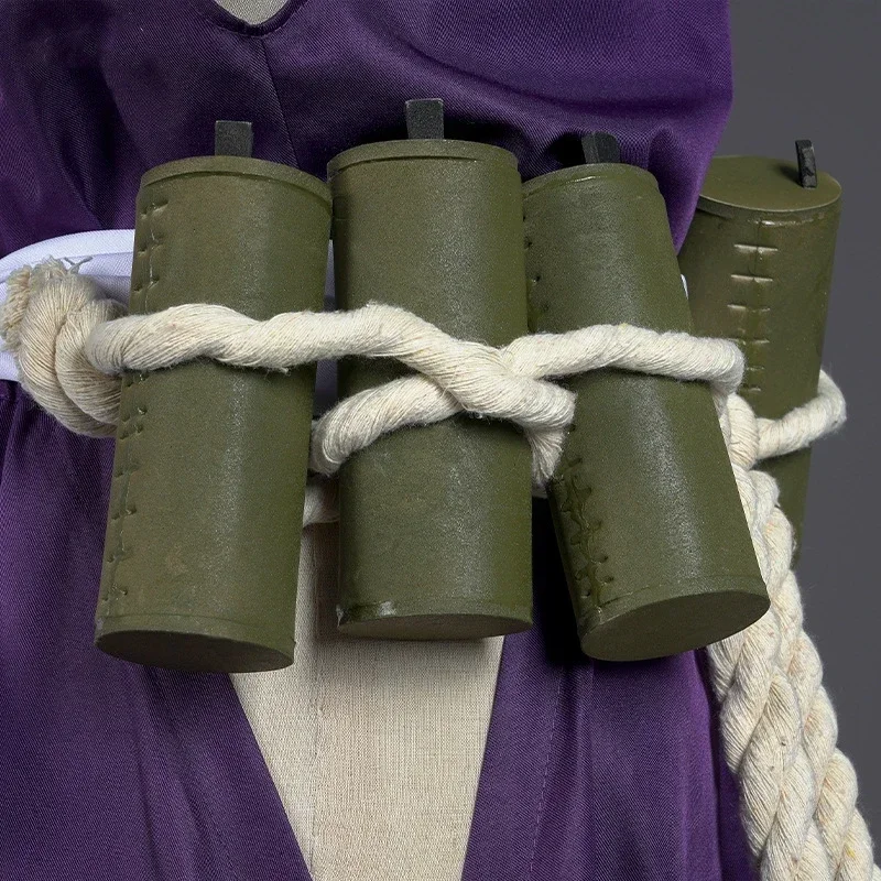 Anime Jigokuraku Yukudha Cosplay Kostum Kunoichi Il Sette Volpe di Ciao Sumire Viola Uniforme Festa di Halloween Set Completo da Donna