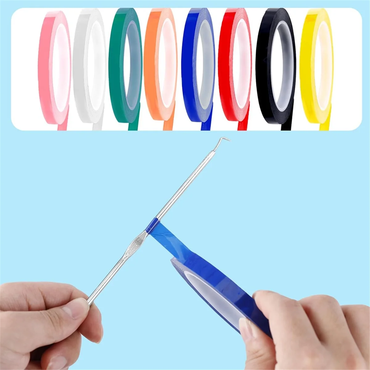 8 Rolls Colors Autoclave Tape 216 Ft/L X 0.4 In/W Instruments Identification Tape Autoclavable 270