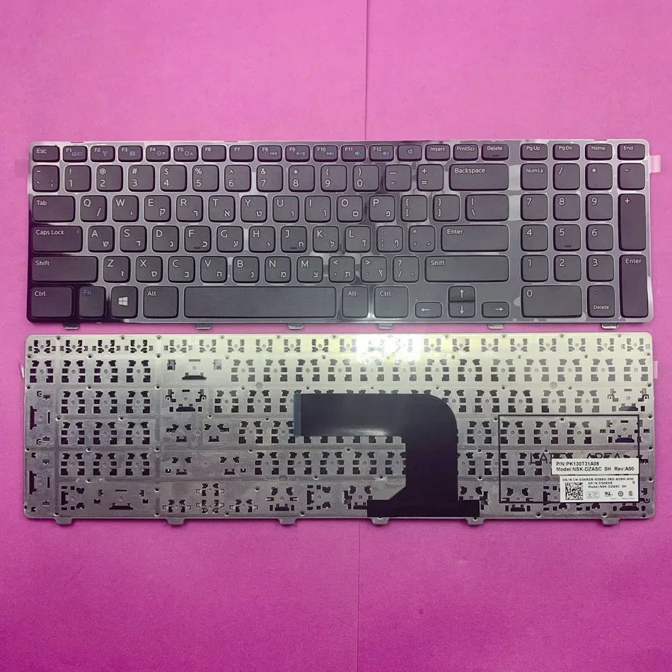 

Hebrew Laptop Keyboard for DELL 17R 3721 3737 17R-5721 N3721 N5721 5721 5737 5357 M731R 5735 Series HB Layout