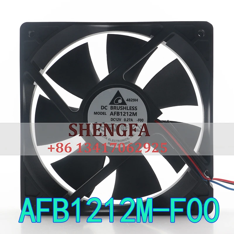 

Вентилятор охлаждения Delta 12V 0.27A AC EC 12CM с двойным шарикоподшипником, инверторный, для компьютерного корпуса, тихий, AFB1212M-F00, 120x120x25MM