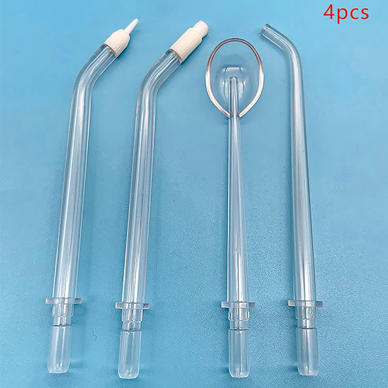 4PCS Convenient Replacement Pack Gentle Care Water Flosser Tips Easy-to-Attach Durable Plastic Nozzles For A Hygienic Clean