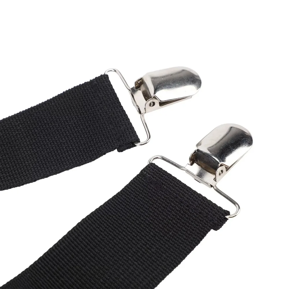 2Pcs Set Clip and Pull Pants Dressing Aid Strap Adjustable Folding Pants Wearing Assist Clip Strong Grip Black