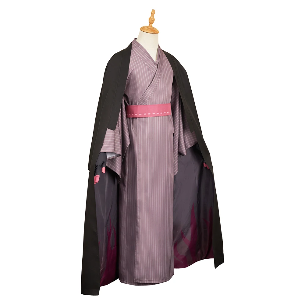Disguise Alastor Cosplay Kimono Bathrobe Cartoon Hotel Fantasia Adult Men Gloves Girdle Costume Set for Halloween Party Suit - view 5