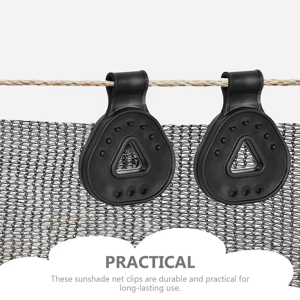 

10 Pcs Shade Net Clip Farm Cloth Clamps Clips Securing Tent Greenhouse Pe Garden Netting Vegetable