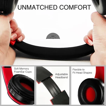2026 Wireless Bluetooth Stereo Headset Upgrading Sports Overhead Earphone with Mic for Smart Phone TV PC Tablet - Music - Image 5