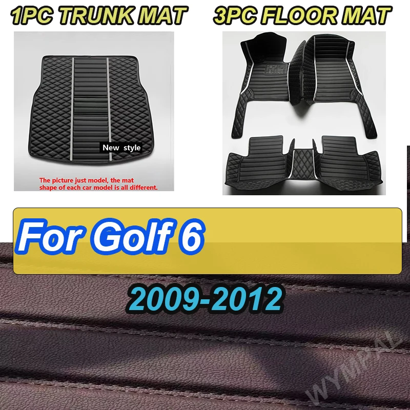 

Роскошные автомобильные коврики для гольфа 6, 2012 2011, 2010, 2009, ковры, подушечки для ног, аксессуары на заказ, внутренние педали, коврик для продукта