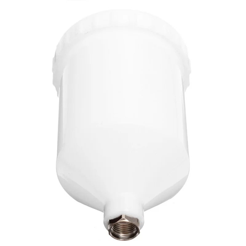 

8X Car 600ML Plastic Air Gravity Feed Spray Paint-Gun Airbrush Cup Pot Fast Mover Threaded Connector For SATA JET