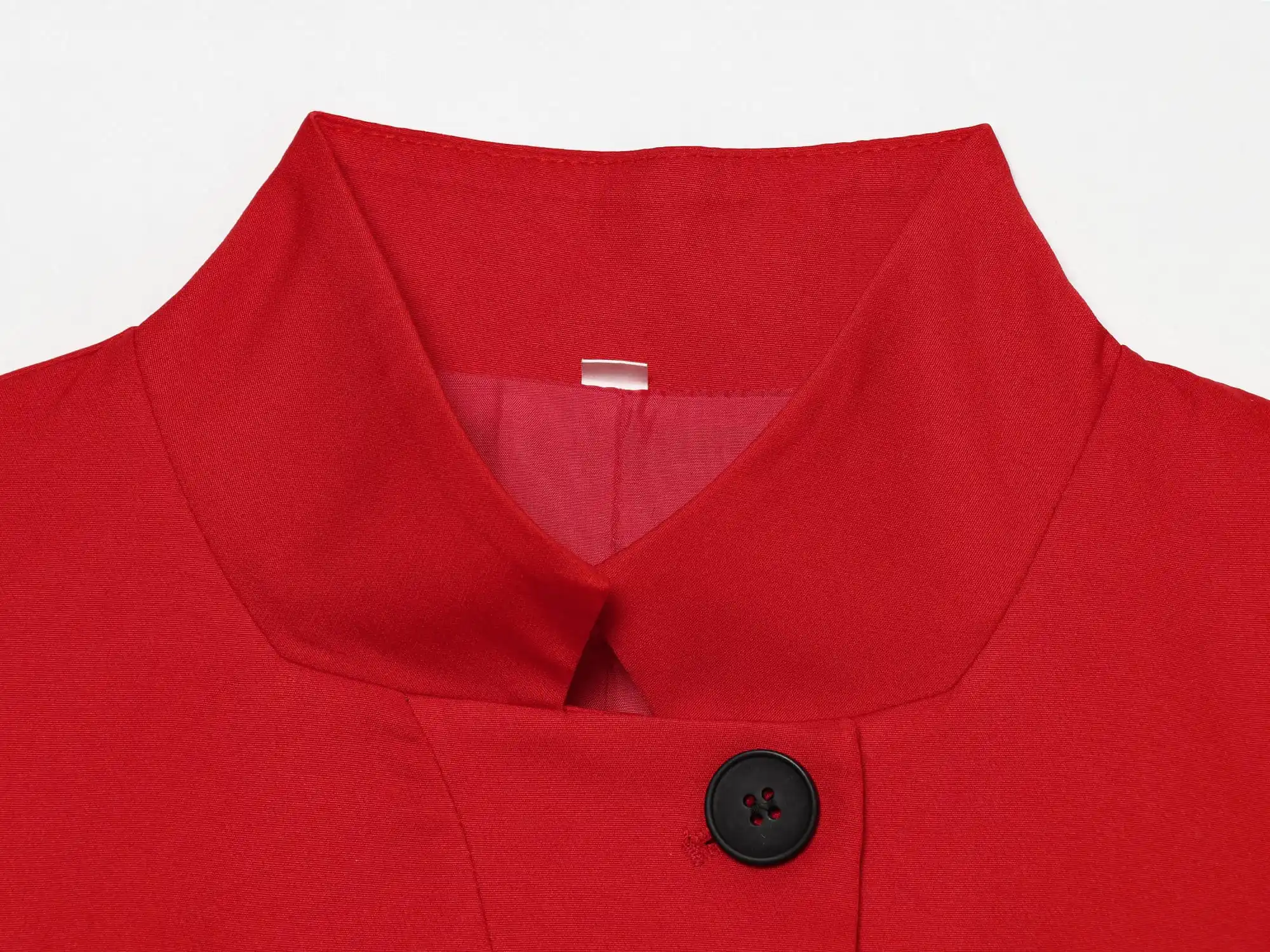 KONDALA Damen High-Street Roter Kurzer Blazer Eleganter Schicker Kurzarm-Blazer Neu 2026 Sommer Trendiger Freizeit-Blazer für Frauen – Detail 6